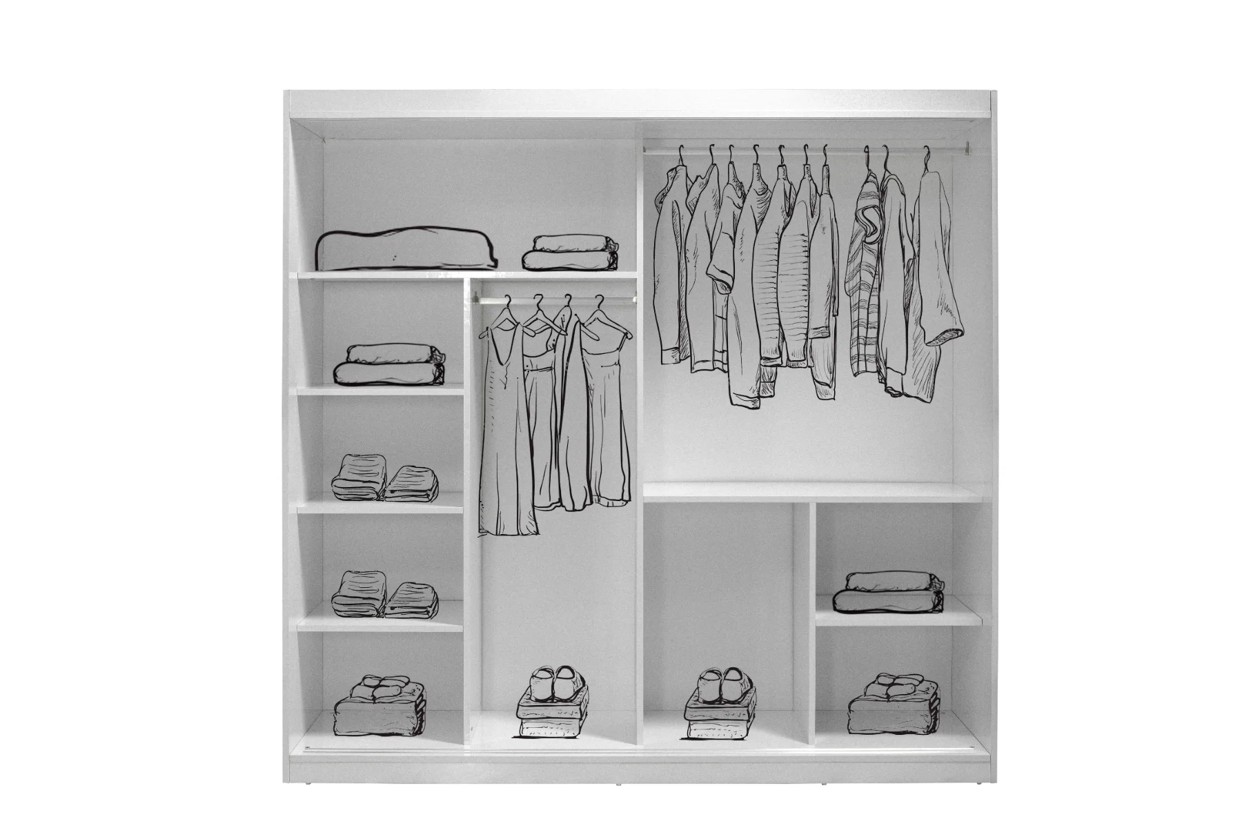Armoire Hera 200cm Blanc