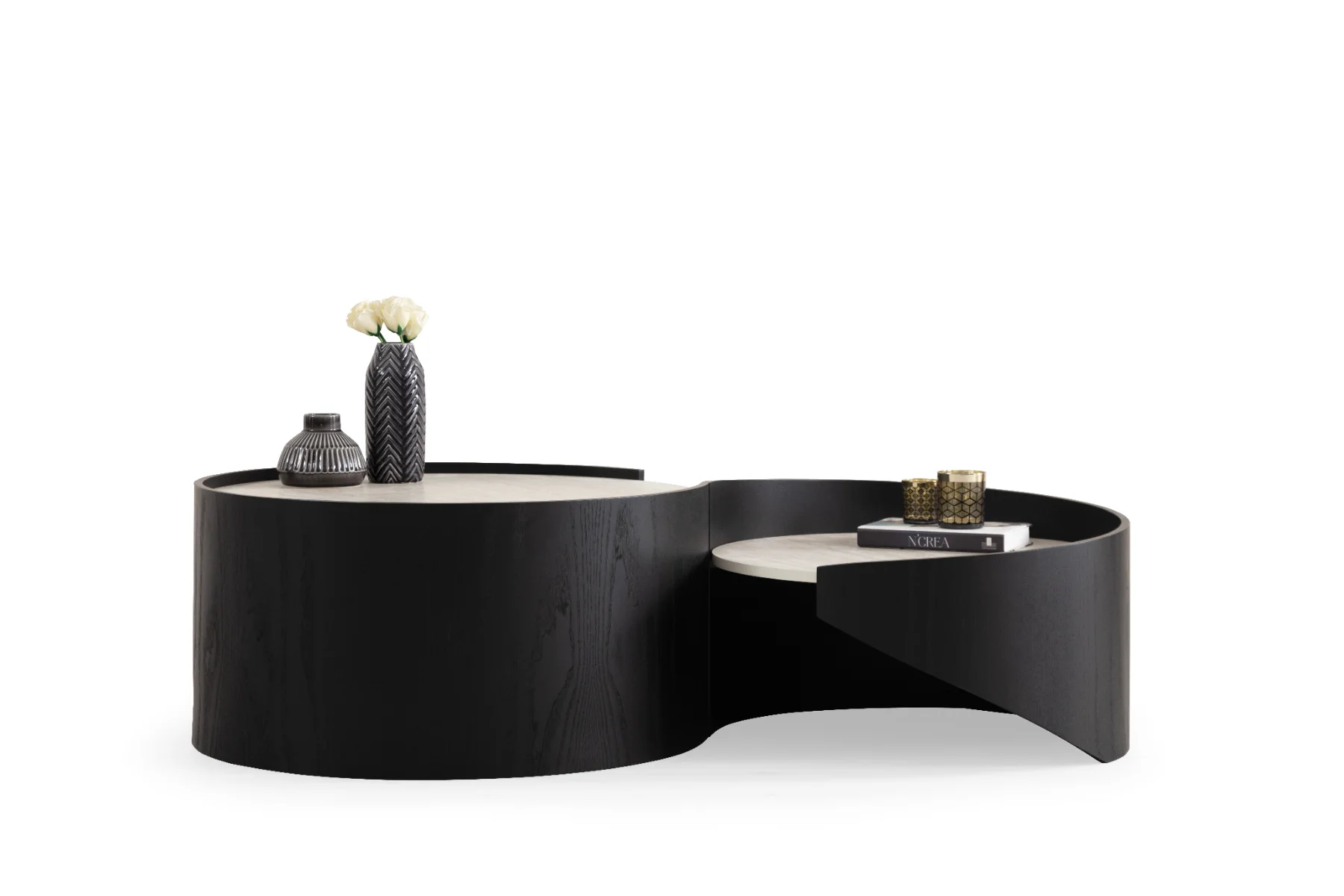 Sehpa Coffee Tablelar Atlantis Orta (Black)