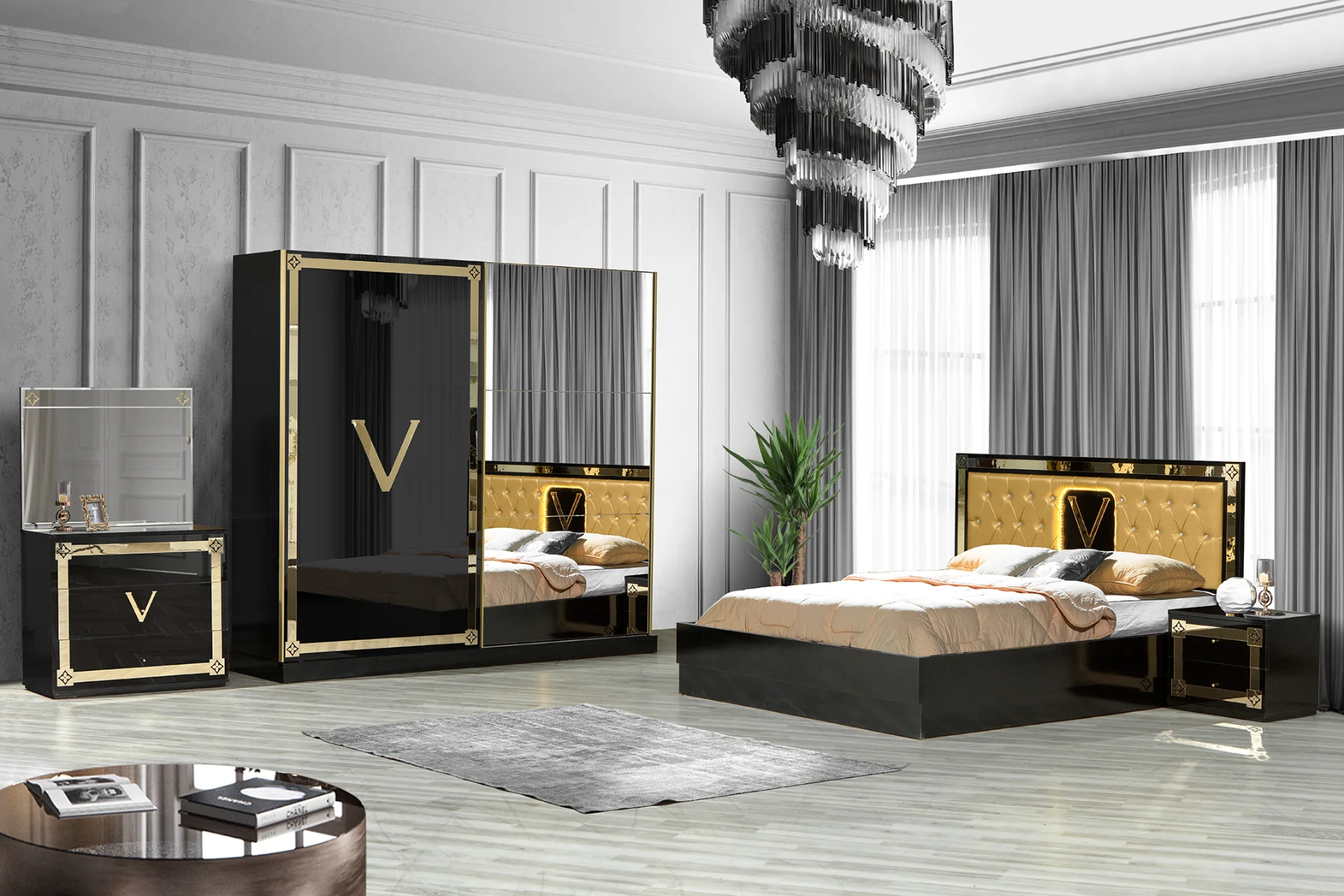 Love Yatak Odası Siyah