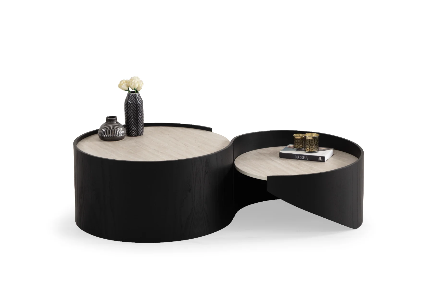 Sehpa Coffee Tablelar Atlantis Orta (Black)