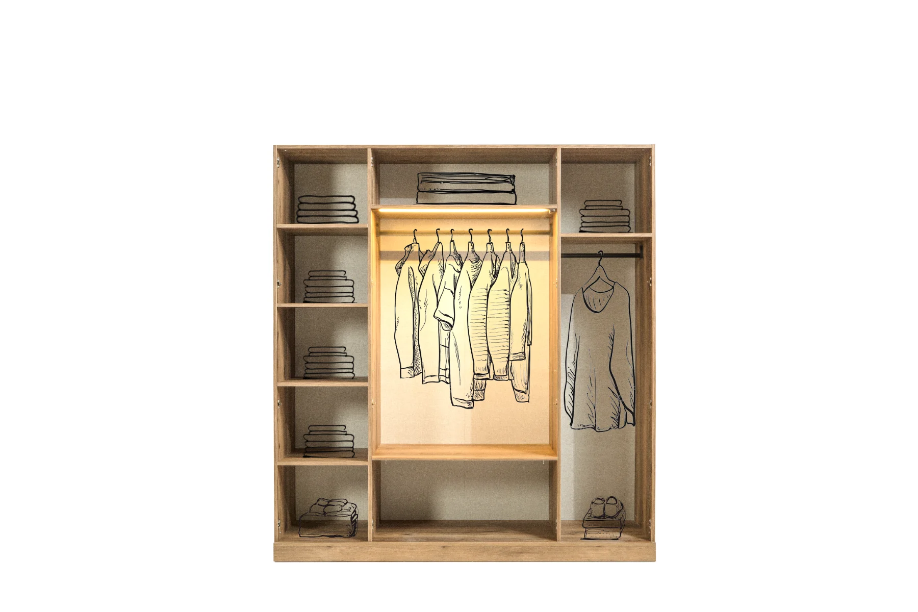 Venüs 4 Kapaklı Gardırop (Lidya)