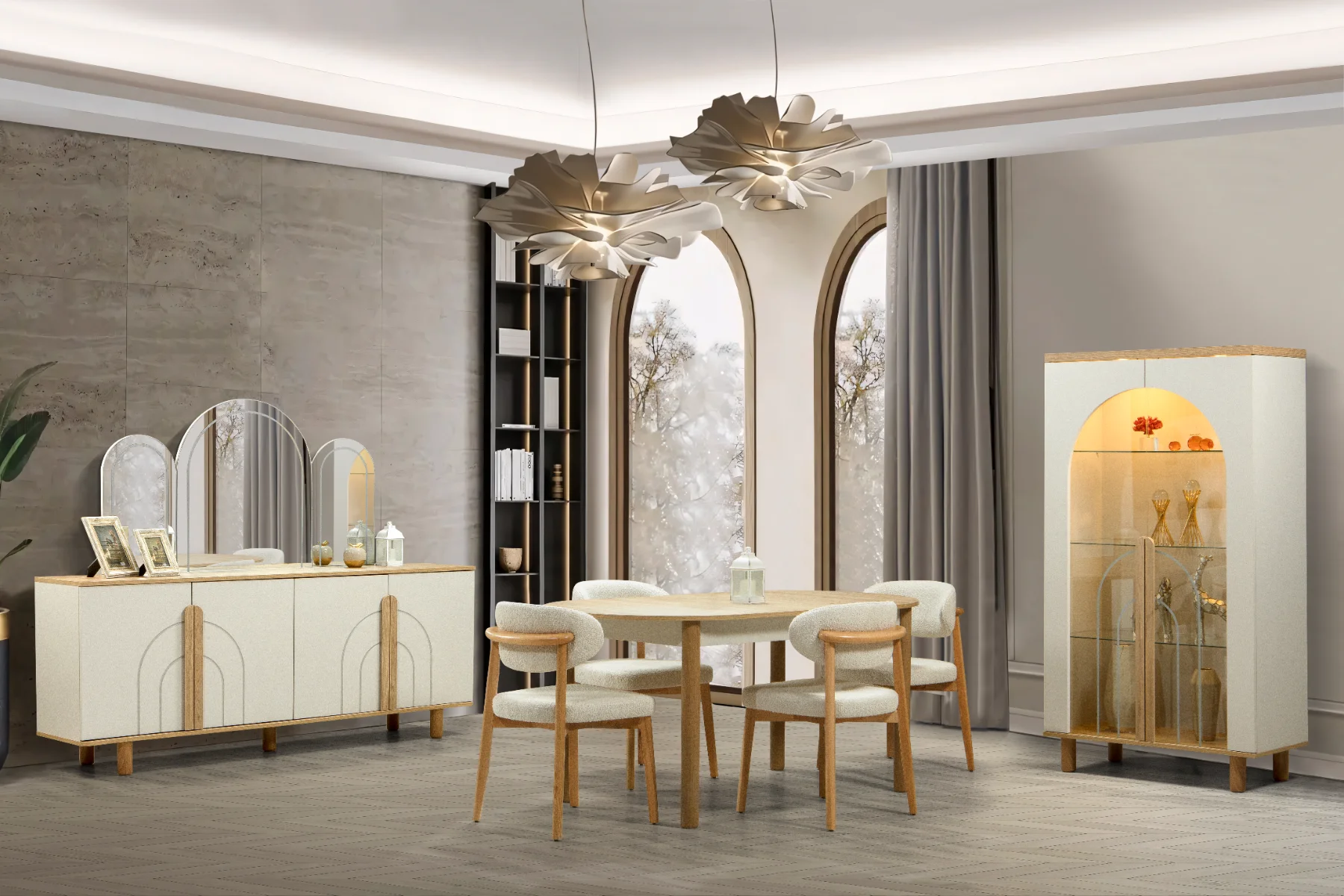 Bohem Dining Room Set (Açılır)